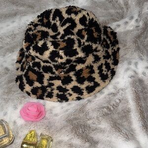 Brixton Black and Tan Leopard Hat